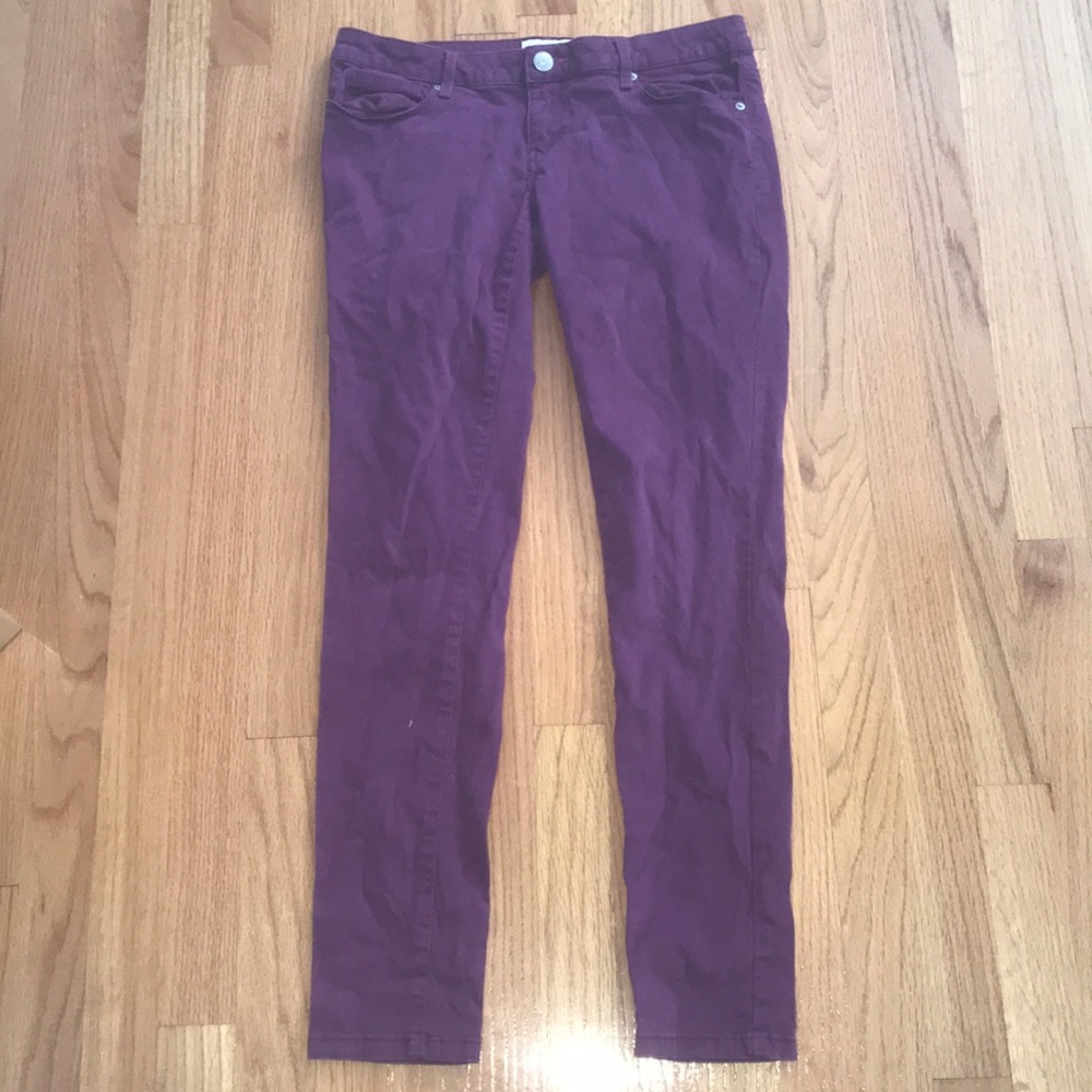 Purple Aeropostale skinny jeans